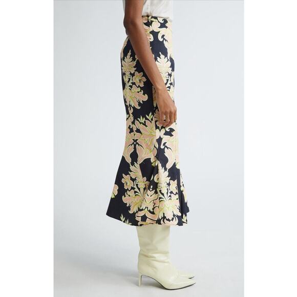 ETRO Abstract-Print Cotton Midi Skirt Size 2 US (38 IT) NEW $1990! - Picture 4 of 7